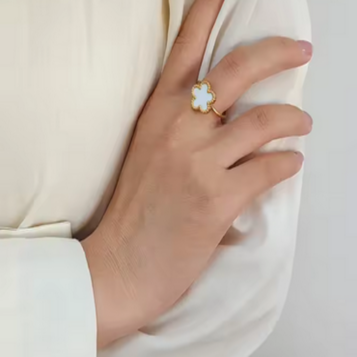 Bague "Tréfles Glam"