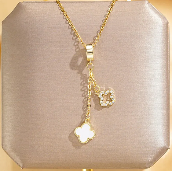 Collier "Tréfle glamour"