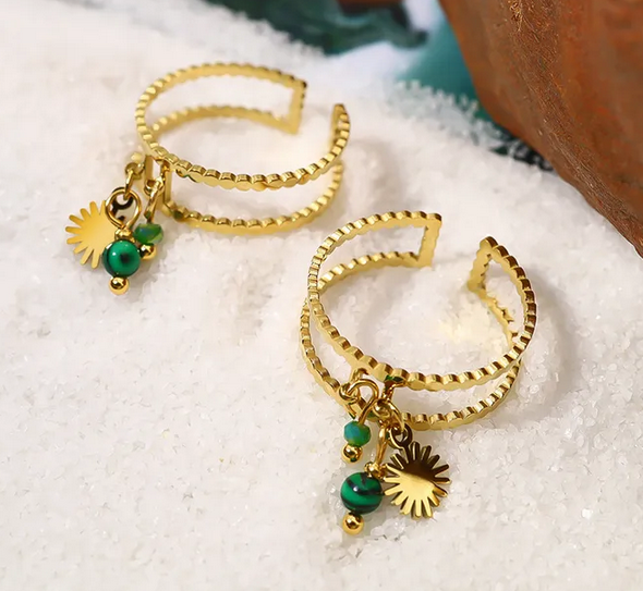 Bague "Green Pearl"