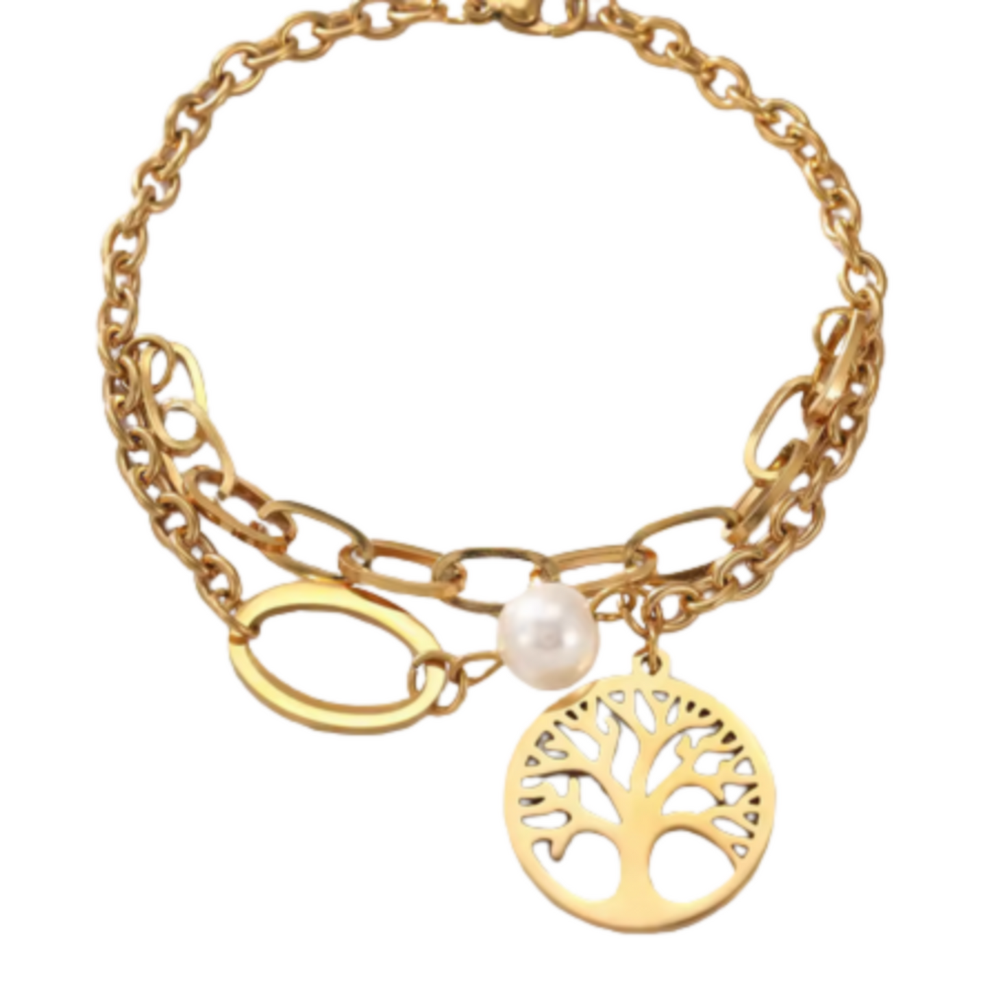 Bracelet "Arbre de vie & Nacre"